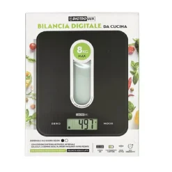 BILANCIA DIGITALE DA CUCINA A BATTERIA 8KG DISPLAY LCD LUMINOSO 2 COLORI 580002