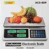 BILANCIA DIGITALE ELETTRONICA PROFESSIONALE DA CUCINA PORTATA MAX. 40KG ACS-809