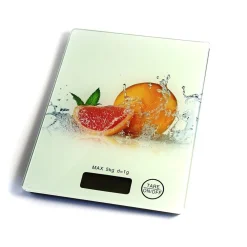 BILANCIA DIGITALE LCD PIATTO RIPIANO IN VETRO DA CUCINA 5KG DA1GR A 5KG FANTASIA