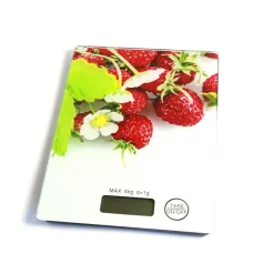 BILANCIA DIGITALE LCD PIATTO RIPIANO IN VETRO DA CUCINA 5KG DA1GR A 5KG FANTASIA