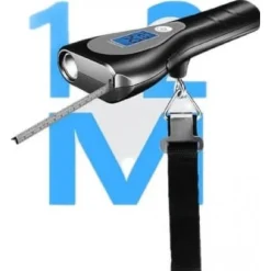 BILANCIA DIGITALE PORTATILE PER BAGAGLI FINO A 50KG METRO TORCIA DISPLAY Q-T158