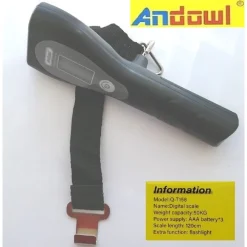 BILANCIA DIGITALE PORTATILE PER BAGAGLI FINO A 50KG METRO TORCIA DISPLAY Q-T158