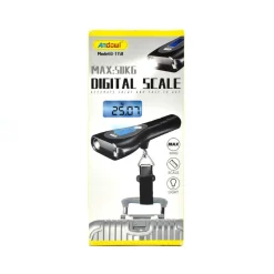 BILANCIA DIGITALE PORTATILE PER BAGAGLI FINO A 50KG METRO TORCIA DISPLAY Q-T158