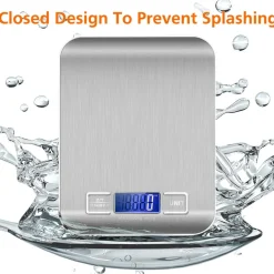 BILANCIA ELETTRONICA DIGITALE DA CUCINA DIGITALE IN ACCIAIO INOSSIDABILE MAX 5KG