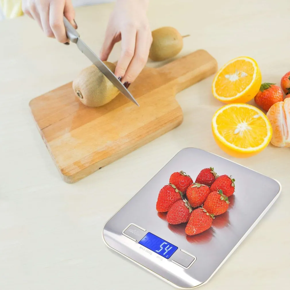 BILANCIA ELETTRONICA DIGITALE DA CUCINA DIGITALE IN ACCIAIO INOSSIDABILE MAX 5KG