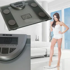 BILANCIA PESA PERSONE PESAPERSONE DIGITALE ELETTRONICA IN VETRO QUADRATA 150KG