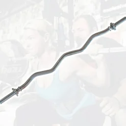 BILANCIERE CURL CURVO EZ ONDULATO DA 120CM FILETTATURA FERMA DISCHI FRENCHPRESS