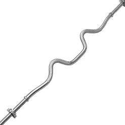 BILANCIERE CURL CURVO ONDULATO 150CM CON FERMA DISCHI PER SOLLEVAMENTO PESI