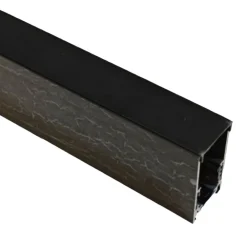 BINARIO LINEARE ESTERNO IN ALLUMINIO NERO PER TRACK LIGHTS MAGNETICHE DC 48V 2MT GF-3-2M