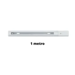 BINARIO 1MT ELETTRIFICATO 2 POLI RINFORZATO MONOFASE BIANCO FARO PISTA-B BINA-B