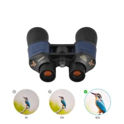 BINOCOLO PROFESSIONALE ANTIRIFLESSO 80X80 REGOLABILE CON BUSSOLA BORSA ART.85109