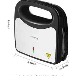 BISTECCHIERA ELETTRICA MULTI GRILL PER PANINI WAFFLE 500 WATT DOPPIA PIASTRA