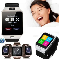 BLUETOOTH SMART WATCH PHONE FOTOCAMERA SIM CARD per Android IOS NUOVO TELEFONO