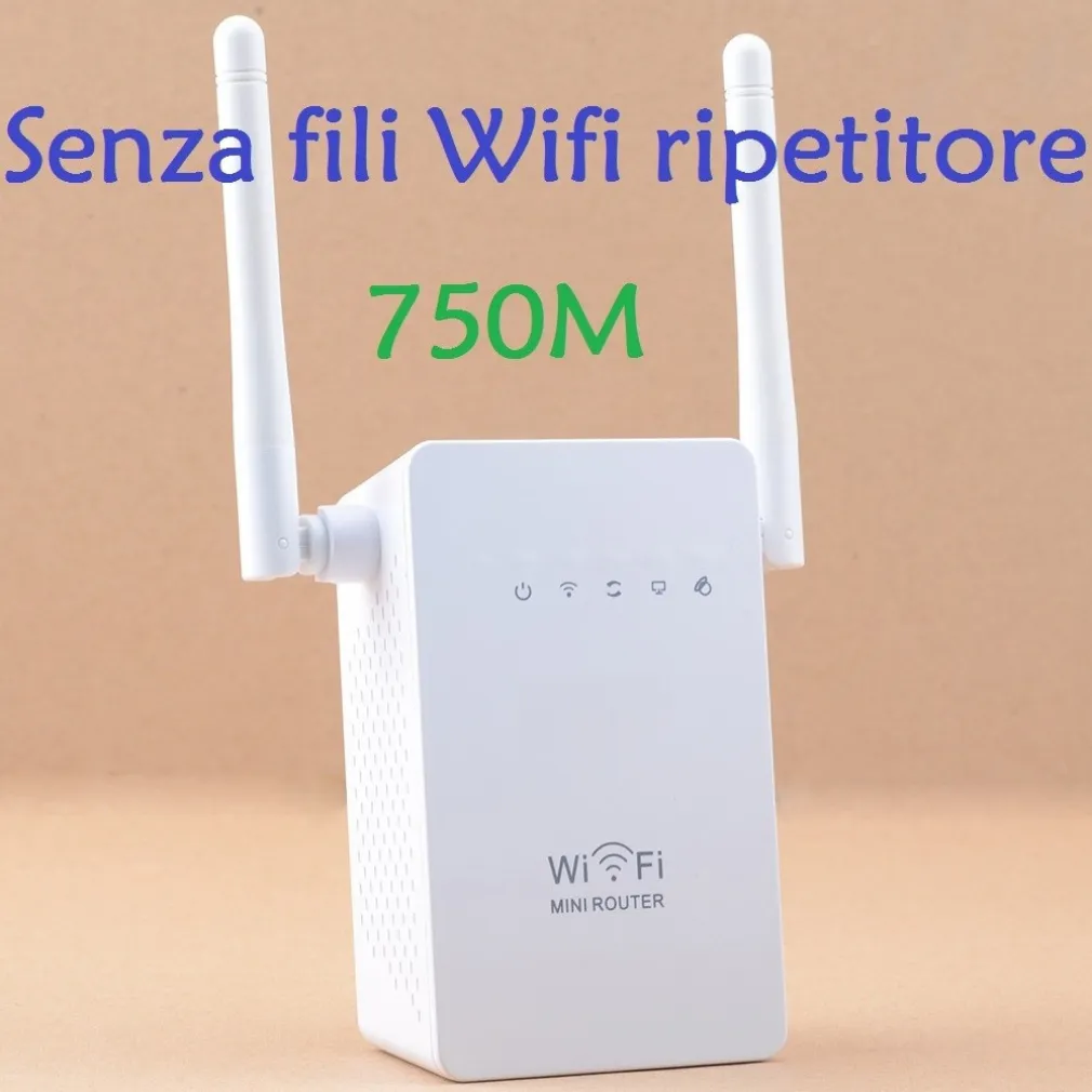 BOAS 750M Wireless-N LAN Wifi Ripetitore AP estensione Wifi 2.4G con 2 antenne