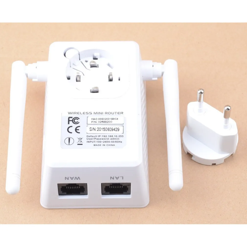 BOAS 750M Wireless-N LAN Wifi Ripetitore AP estensione Wifi 2.4G con 2 antenne