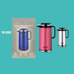 BOLLITORE ELETTRICO CAPACITÀ 2 LITRI CORDLESS ACQUA UFFICIO VIAGGI TX-9207