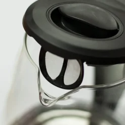 BOLLITORE ELETTRICO IN VETRO 1,7LT 2200W ACQUA CALDA CORDLESS CON LUCE LED ROSSO