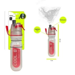 BORRACCIA 1 LITRO IN PVC CON NEBULIZZATORE SPORT PER BICI BICICLETTA XC-2661