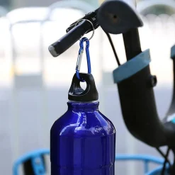 BORRACCIA IN ALLUMINIO TAPPO ERMETICO CON MOSCHETTONE DA 500 ML COLORATE XC-2504