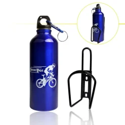 BORRACCIA IN ALLUMINIO TAPPO ERMETICO CON MOSCHETTONE DA 500 ML COLORATE XC-2504