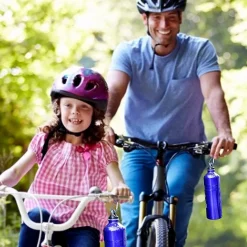 BORRACCIA IN ALLUMINIO TAPPO ERMETICO CON MOSCHETTONE DA 500 ML COLORATE XC-2504