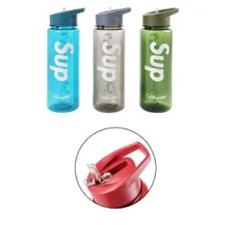 BORRACCIA IN PLASTICA COLORATA 700ML CASA SPORT FITNESS COLORI ASSORTITI 0221075