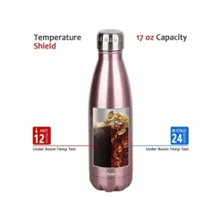 BORRACCIA SPORTIVA 350ML IN ACCIAIO INOX DOPPIA PARETE PER SPORT SCUOLA UFFICIO