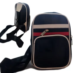 BORSA BORSELLO UOMO SIMIL-PELLE TRACOLLA PETTO MONO SPALLA MARSUPIO LAVORO 3048