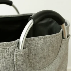 BORSA CESTO PORTA BIANCHERIA CONTENITORE BUCATO CON MANICI