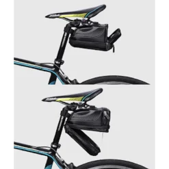 BORSA DA SELLA IMPERMEABILE PER BICI CON LUCE POSTERIORE RICARICABILE USB ZX-9428