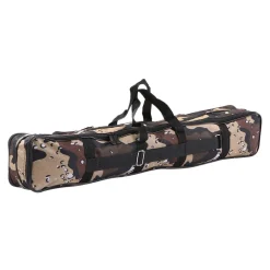 BORSA FODERO CUSTODIA PORTA CANNE DA PESCA 100CM CON 2 SCOMPARTI ZIP PIEGHEVOLE