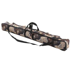 BORSA FODERO CUSTODIA PORTA CANNE DA PESCA 100CM CON 2 SCOMPARTI ZIP PIEGHEVOLE