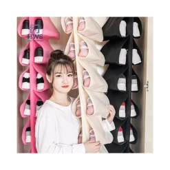 BORSA ORGANIZER PORTA SCARPE ANTIPOLVERE IN TESSUTO RUOTABILE PER ARMADIO