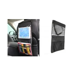 BORSA ORGANIZER SALVA SPAZIO TABLET PORTAOGGETTI AUTO TASCA 30X52CM SEDILE RETE