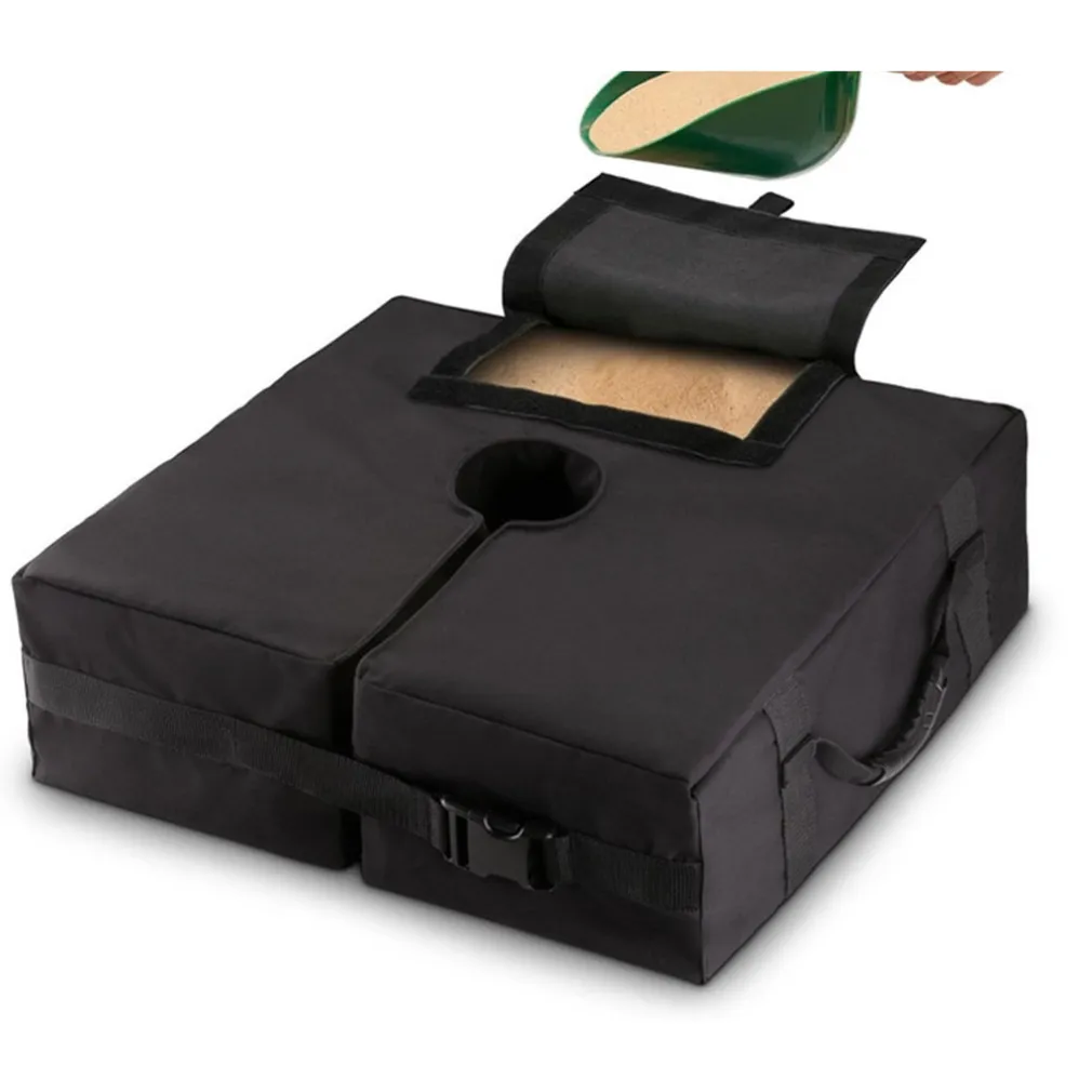 BORSA PER BASE OMBRELLONE DA GIARDINO STACCABILE QUADRATO AMPIA APERTURA MANIGLIE 020682