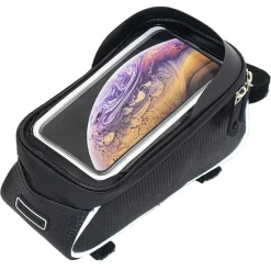 BORSA PER MANUBRIO TELAIO ANTERIORE PER BICI MOUNTAIN BIKE 20,5X8,2X8,2X10,3X3CM