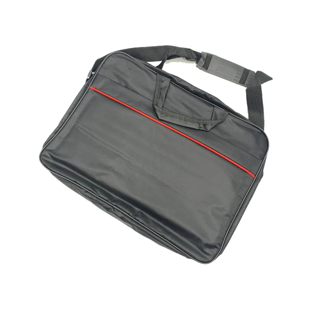 BORSA PER NOTEBOOK LAPTOP FINO A 17" NERA CON TASCA ANTERIORE PORTA OGGETTI L06