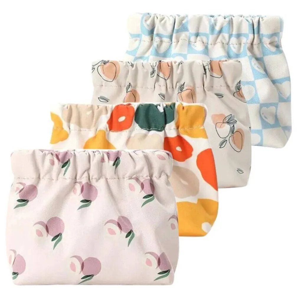 BORSA PER TRUCCO COSMETICI TASCABILE DONNE TOILETTE DECORATA VIAGGIO CAMPEGGIO