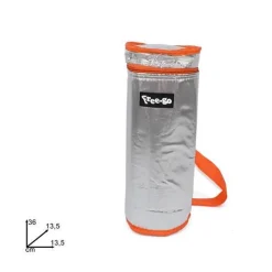 BORSA PORTA BOTTIGLIA FRIO TERMICO METALLIZZATO 2 LITRI PER SPORT MARE VIAGGI