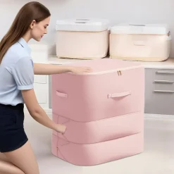 BORSA PORTAOGGETTI PER PIUMINO ORGANIZER A COMPRESSIONE CONTENITORE ANTIPOLVERE RESISTENTE