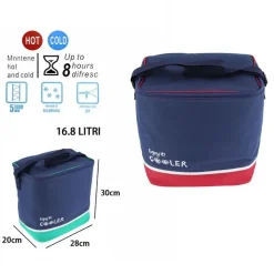 BORSA TERMICA 16.8 LITRI FRIGO BORSETTA SPIAGGIA MARE ESCURSIONE PIC NIC 8 ORE