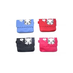 BORSA TRACOLLA GATTO FACCINE PORTAFOGLIO PASSEGGIATA 18x15x2.5CM BAMBINA DONNA
