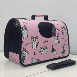 BORSA ZAINO PORTATILE PIEGHEVOLE VIAGGIO PER ANIMALI CANI GATTI A TRACOLLA TG.M