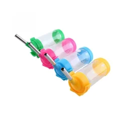 BOTTIGLIA ACQUA 210 ML ABBEVERATOIO PER CONIGLIO CUCCIOLO UCCELLI RETTILI TOPI