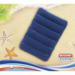 BOX CUSCINO FLOCCATO GONFIABILE 31X47CM CUSCINETTO MARE PISCINA POGGIATESTA 017169