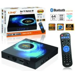 BOX TV DIGITALE HD ANDROID 10.0 T95MAX RIDOTTE DIMENSIONI FULL HD WIFI USB TELECOMANDO