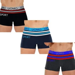 BOXER INTIMO DA UOMO VARI COLORI MISTI PROMO PACK 6 PEZZI SPORT F7124 TAGLIA