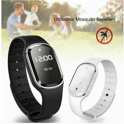 BRACCIALE REPELLENTE PER ZANZARE AD ULTRASUONI OROLOGIO DISPOSITIVO ANTIZANZARE
