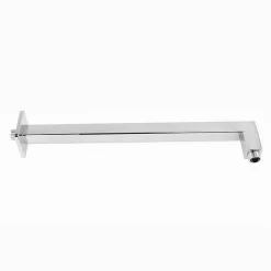 BRACCIO DOCCIA IN OTTONE CROMATO QUADRATO 40 CM PER SOFFIONE BAGNO ROSONE 59493