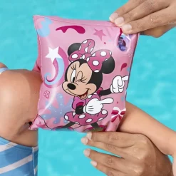 BRACCIOLI GONFIABILI MINNIE VALVOLE SICUREZZA ACCESSORI MARE PISCINA 23X15CM 019968